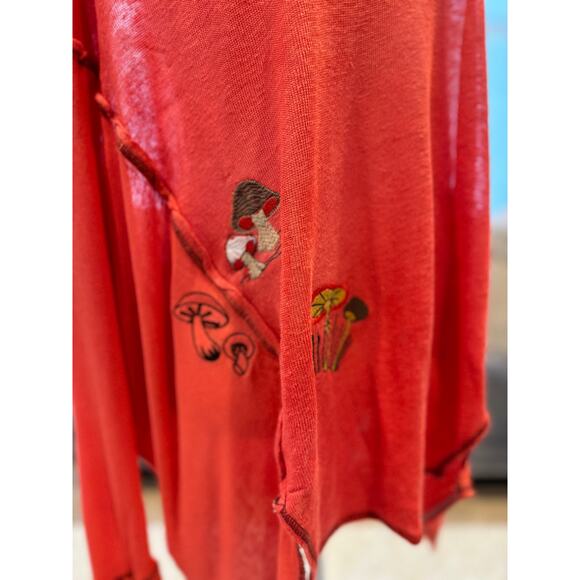 Upcycled We The Free Oversized Mushroom Sweater Size XS to XL 1-2 DAY QUICK SHIP - Picture 7 of 11